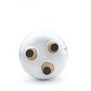 ceramic footed pot, ceramic pot with dandelion design, buy decorative dandelion pot, rustic ceramic pot for decor ideas, ceramic pot for succulents, small ceramic pot for cacti and succulents