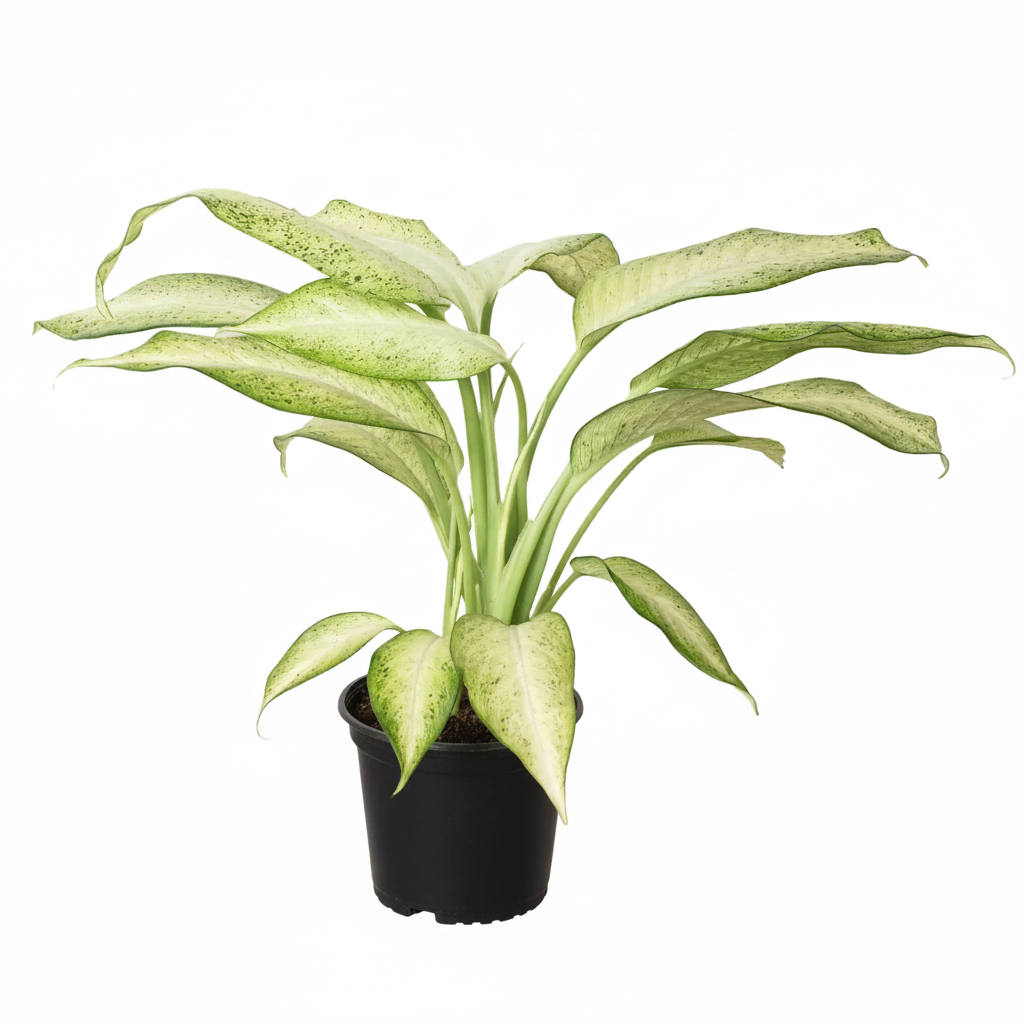6 inch Dieffenbachia plants, low maintenance houseplants for sale, eye-catching foliage plants