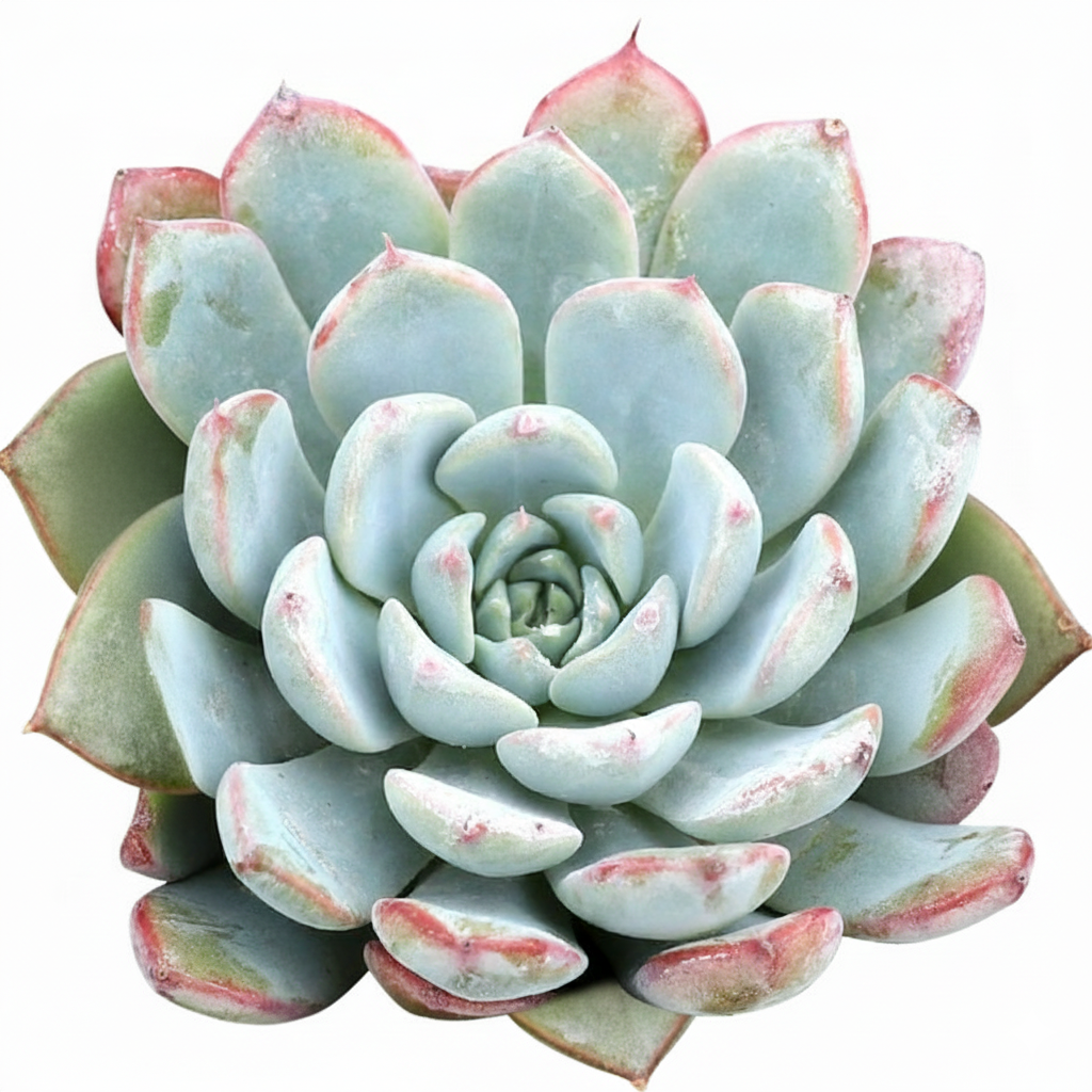 rosette 2 inch succulents, icy blue leaves plants, unique color succulents, drought-tolerant live plants