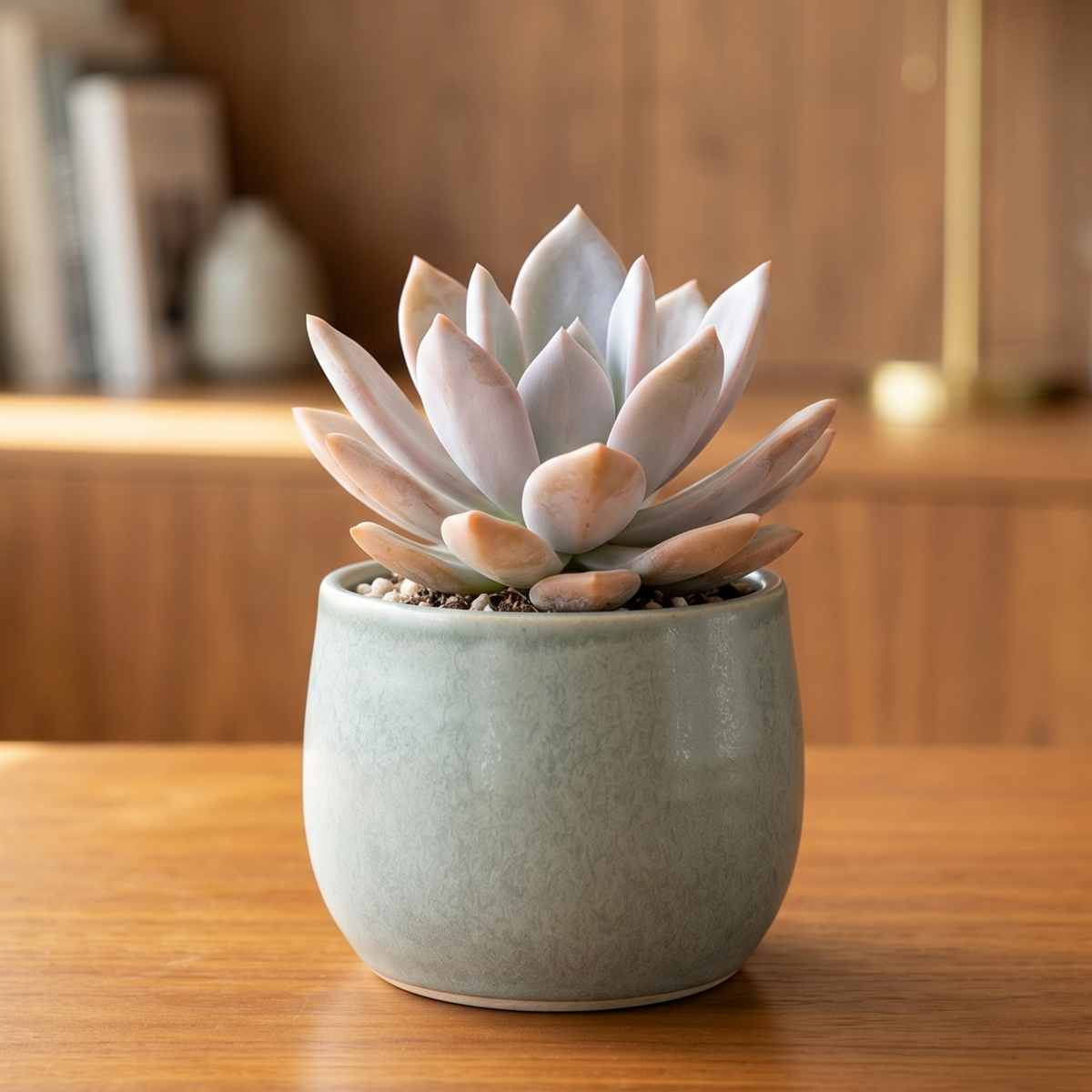 buy echeveria 'costa brava' live succulent 2 inch online, rosette blue-silver leaves farina coating, purple stress coloration coral flowers, architectural modern decor, perfect succulent gift