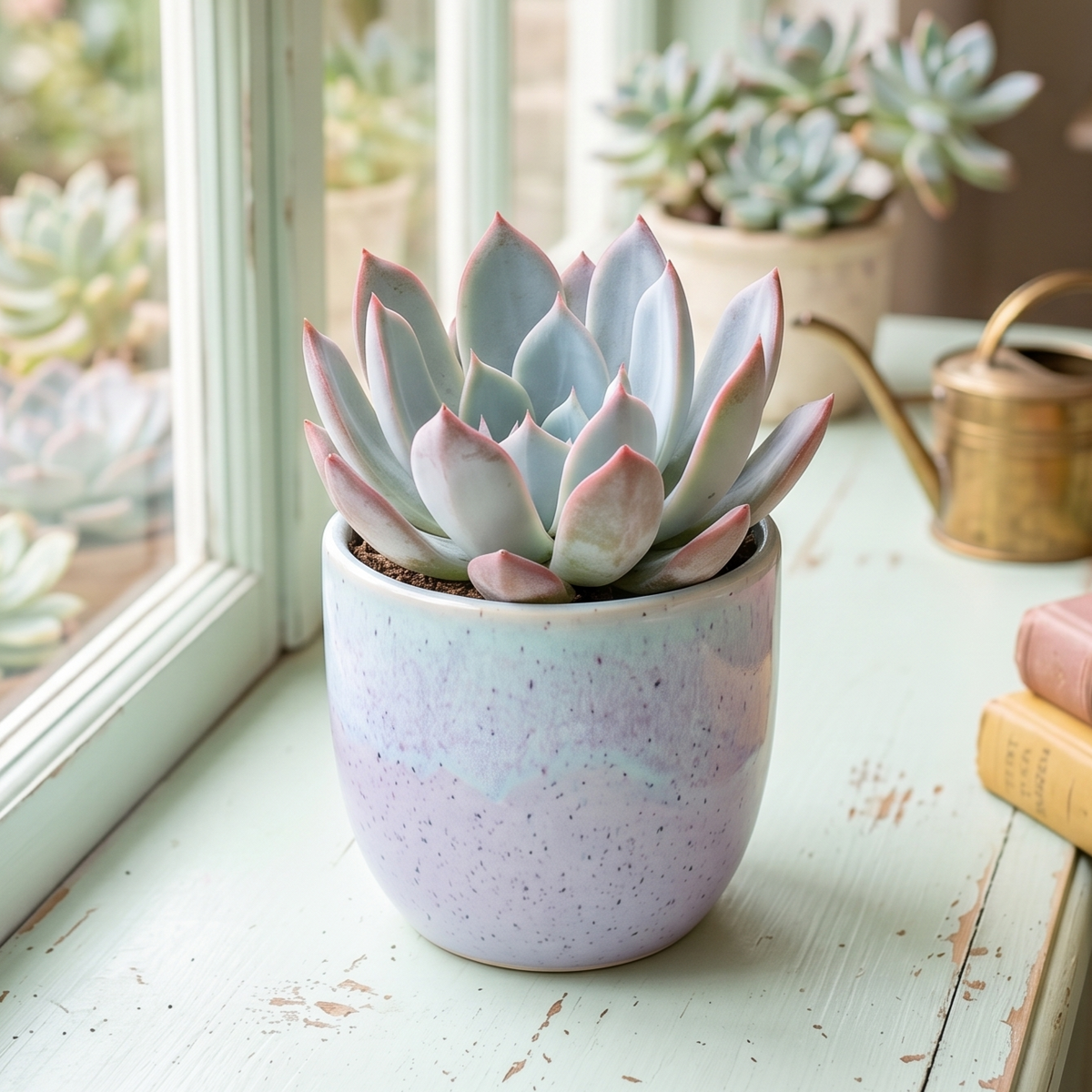 buy echeveria 'tropic' live succulent 2 inch online, rosette form, green leaves, architectural style, gift plant