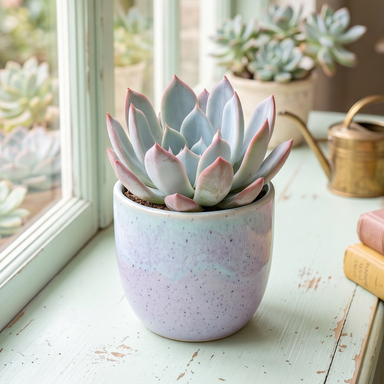 buy echeveria 'tropic' live succulent 2 inch online, rosette form, green leaves, architectural style, gift plant