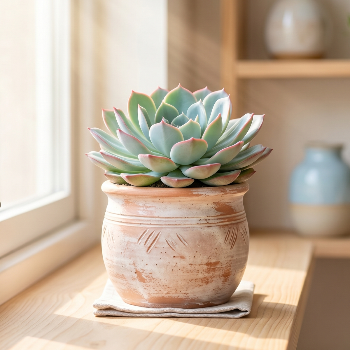buy echeveria 'violet queen' live air plant 2 inch online, rosette purple-tipped drought-tolerant architectural housewarming