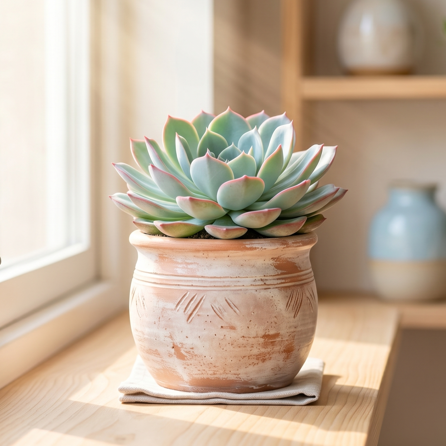 buy echeveria 'violet queen' live air plant 2 inch online, rosette purple-tipped drought-tolerant architectural housewarming