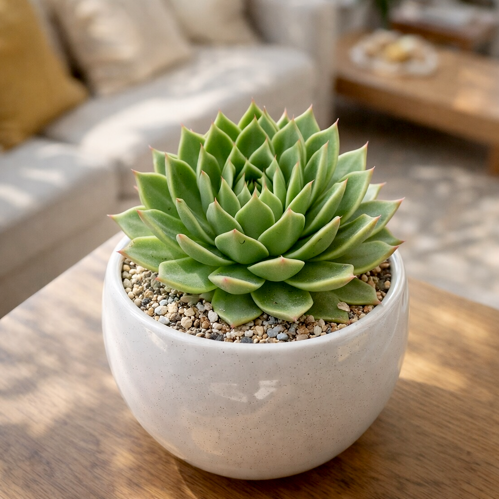 succulent dark green Echeveria agavoides ‘Dark Green'
