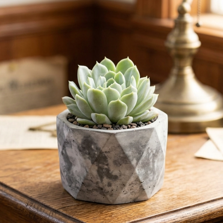 buy echeveria albicans - whitening echeveria live succulent 2 inch online, compact silvery white rosette with pink tipped leaves, drought tolerant low maintenance care, beautiful desktop accent, perfect beginner gift