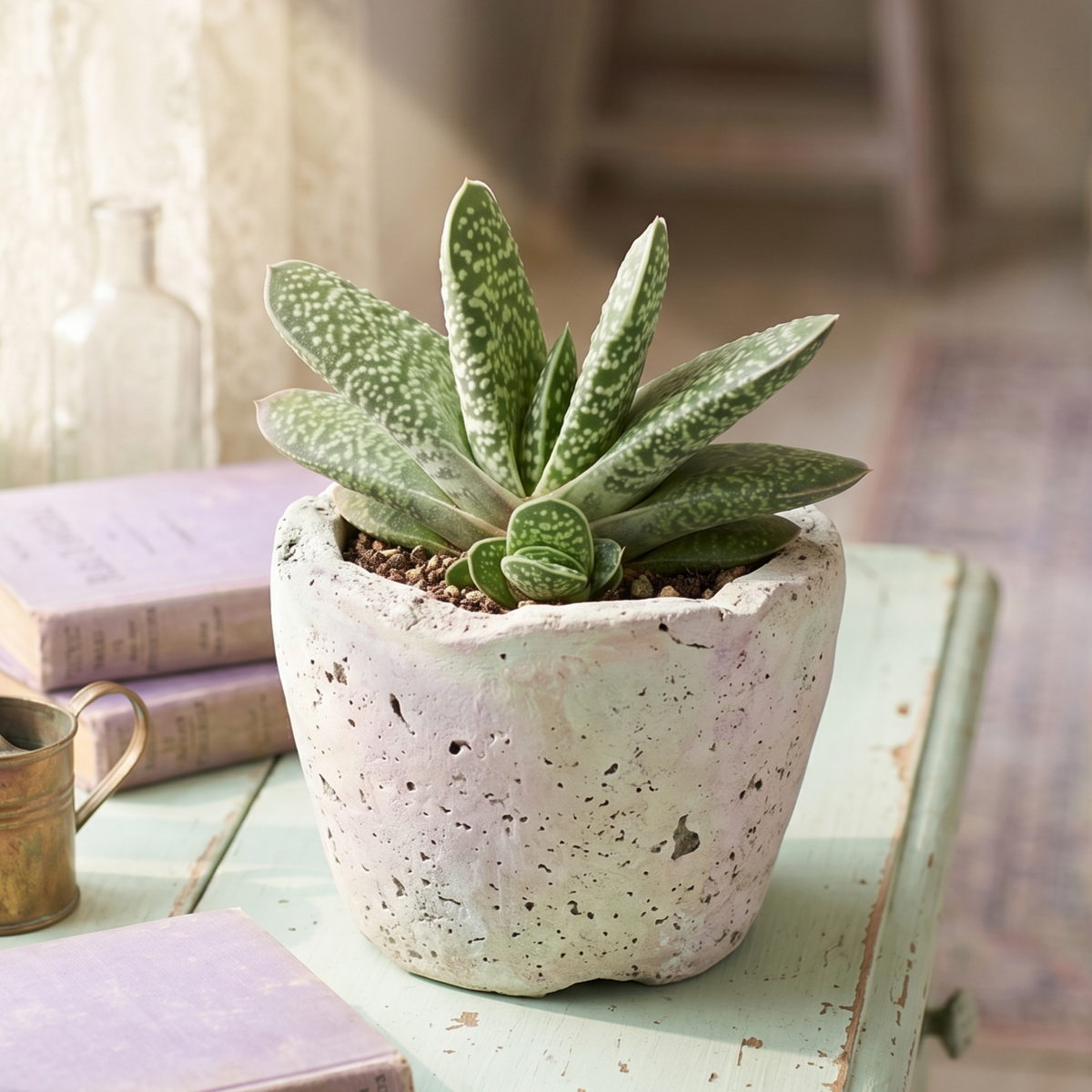 buy gasteria brachyphylla var. bayeri live succulent 2 inch online, deep green textured leaves tongue-like compact architectural houseplant gift