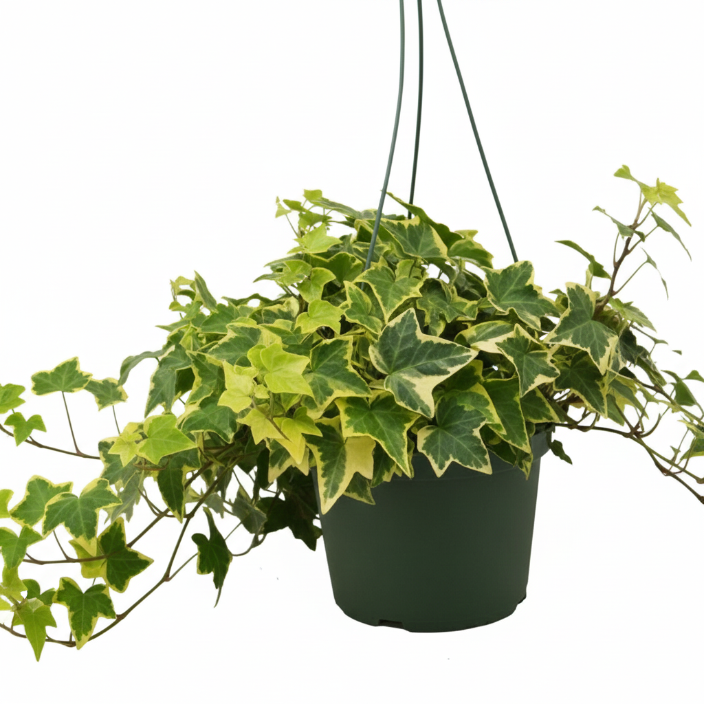6 inch Golden English Ivy in plastic pot, air purifying houseplants, trailing live plants for sale