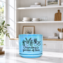 Iridescent Blue Ceramic Pot - Grandma's Garden of Love