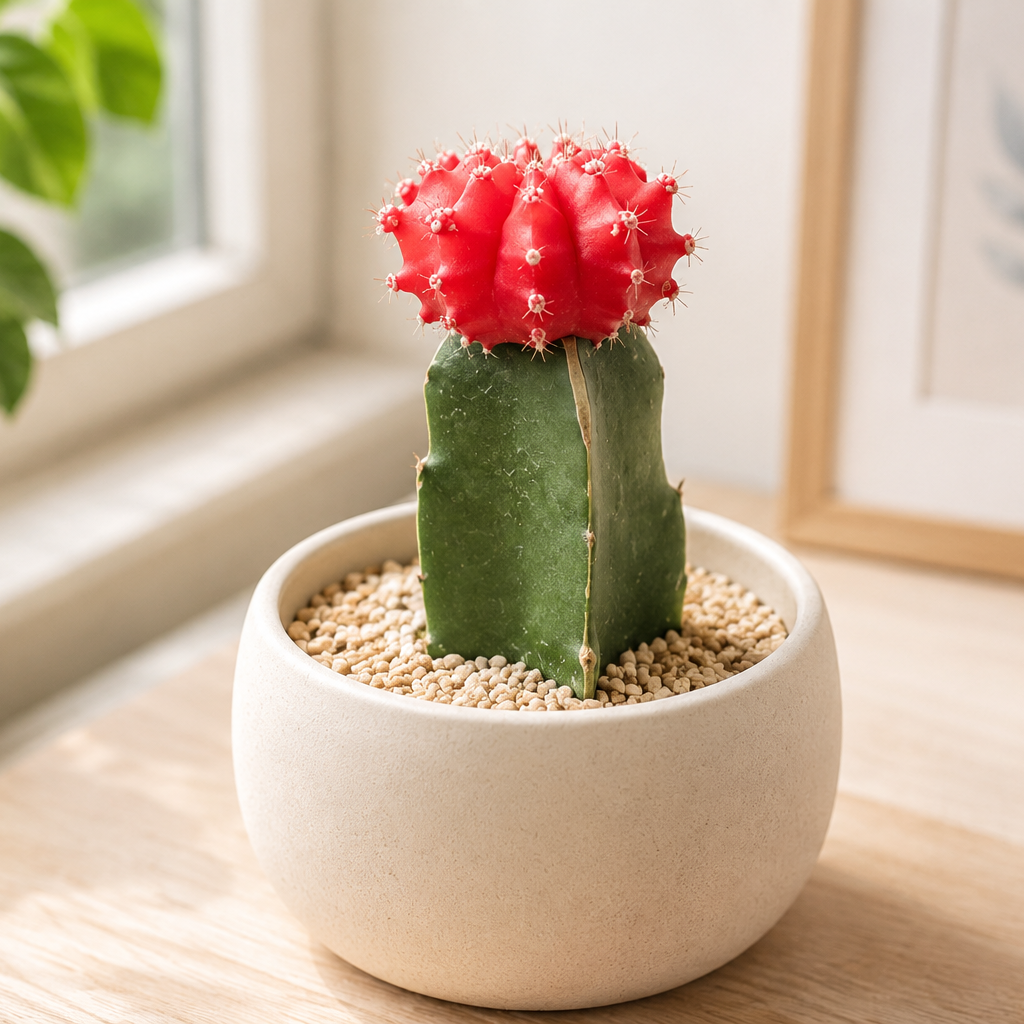 Gymnocalycium mihanovichii - Grafted Moon Cactus (Red)