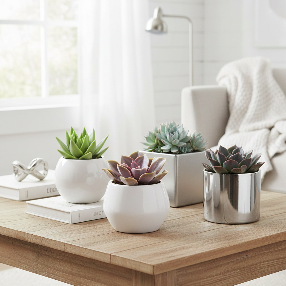 Shop our 2" Succulent Variety Packs for a hand-picked assortment of colorful, easy-care plants, Succulent gift decor ideas