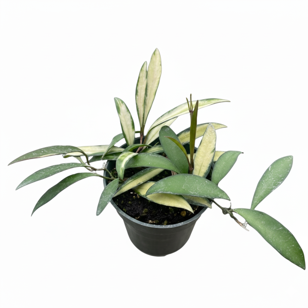 4 inch Hoya Wayetii Variegated, 4 inch houseplant for sale, easy to care houseplants, indoor plants