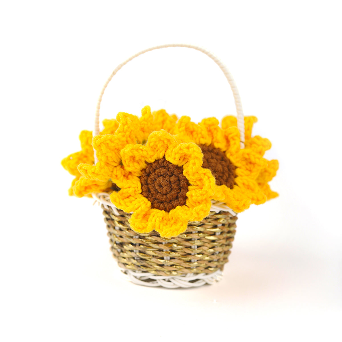 Unique Home &amp; Office Decoration, 3D Flower Crochet Coaster for sale, Crochet Coaster That Turns Into a Flower Bouquet, Handmade Gift for Women