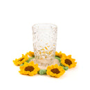 Sunflower Crochet Coaster for sale online, Mini Flower Bouquet Gifts for Mother&#39;s Day, 6 inch Plant Pot Coaster for sale, Creative Home Decor Table Decor