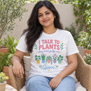 xl i talk to plants personalized cozy pastel shirt for sale, generous comfortable fit in calming pastel color scheme, stylish botanical graphic with charming personalized messaging, durable everyday shirt perfect for plant lovers and nature advocates, flattering relaxed silhouette suitable for all body types, meaningful keepsake gift for indoor plant collectors and green thumb enthusiasts