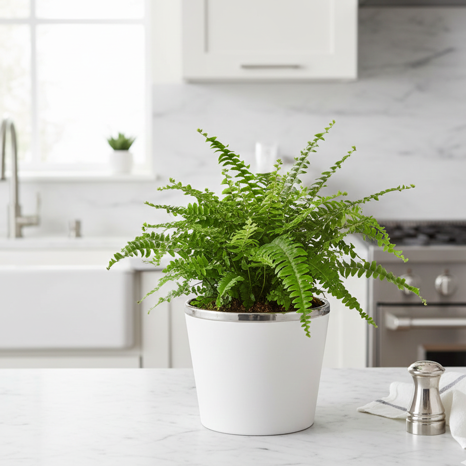 Buy 4in/ 6in Jester's Crown Fern Plant Online, Boston Fern Plant Gift, low light plant, textured houseplant for home decor