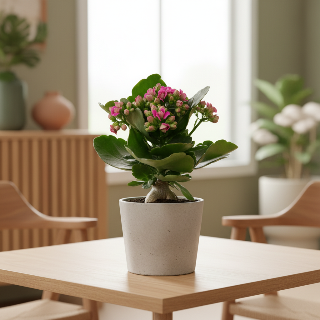 2 inch / 4 inch / 6 inch Kalanchoe Blossfeldiana live plant for sale, small potted Kalanchoe Blossfeldiana with red pink yellow flowers, Kalanchoe Blossfeldiana gift plant for birthdays and special occasions