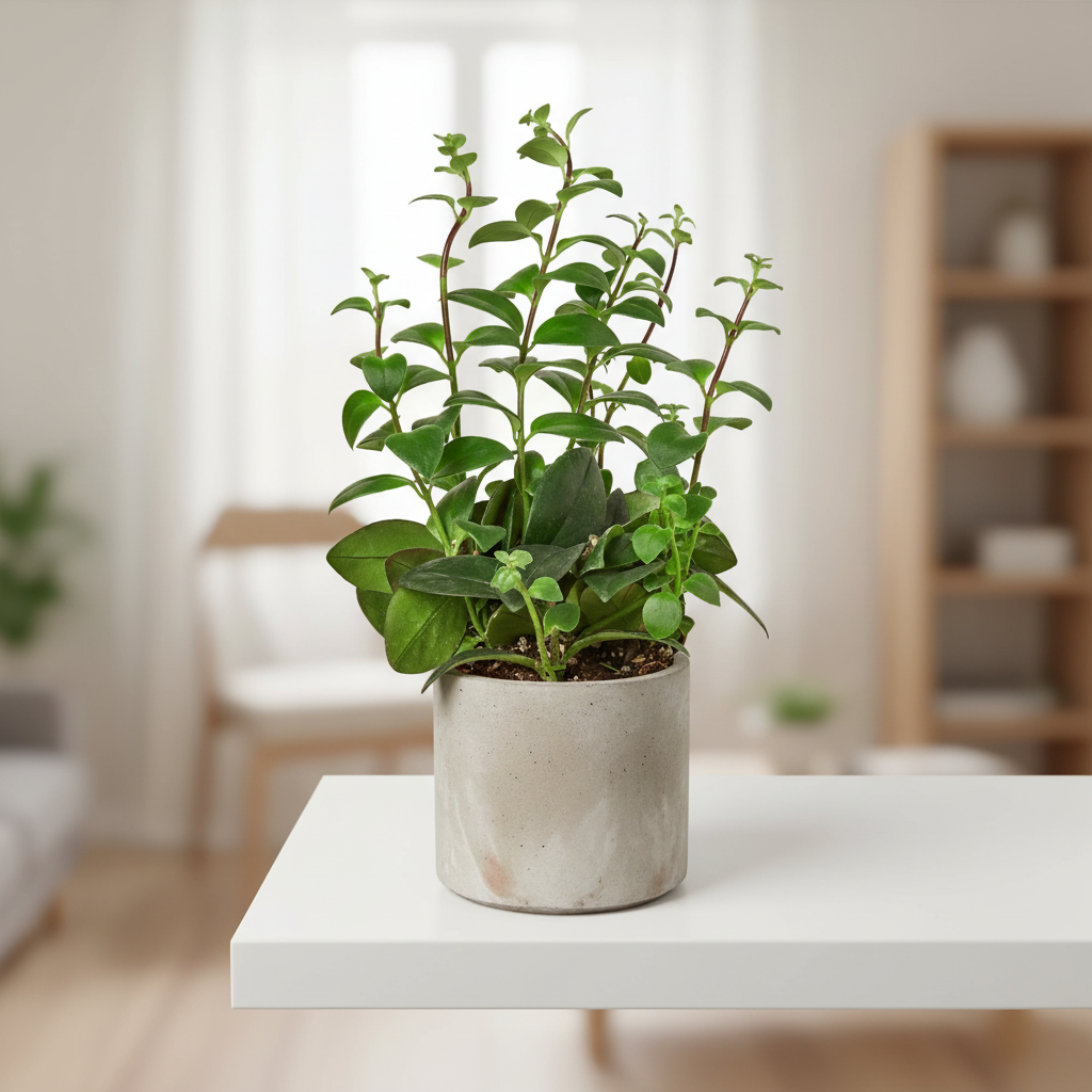 Lipstick Plant indoor houseplant in nursery pot for sale, Lipstick Plant bright indirect light indoor plant, Lipstick Plant tropical indoor plant in grower pot for beginners