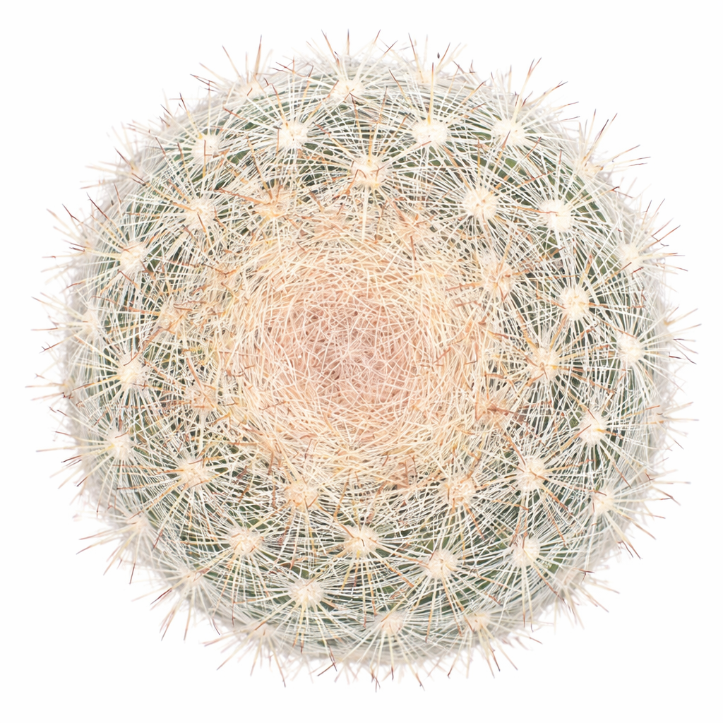 4 inch Mammilloydia candida Snowball Cactus succulent for sale, rare unique succulent for gifting