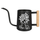pink metal watering can plant lady for sale, soft pink powder-coated finish with sturdy metal frame, long reach spout for precision watering, contemporary garden tool design, perfect for balcony planters and container gardens, thoughtful present for gardening enthusiasts