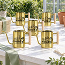 gray 30-pack Pack of Metal Watering Can - Plant Lady for sale, wholesale set of neutral gray cans, heavy-duty rust-proof body, sleek modern profile, ideal for indoor planters, unique plant lover gift