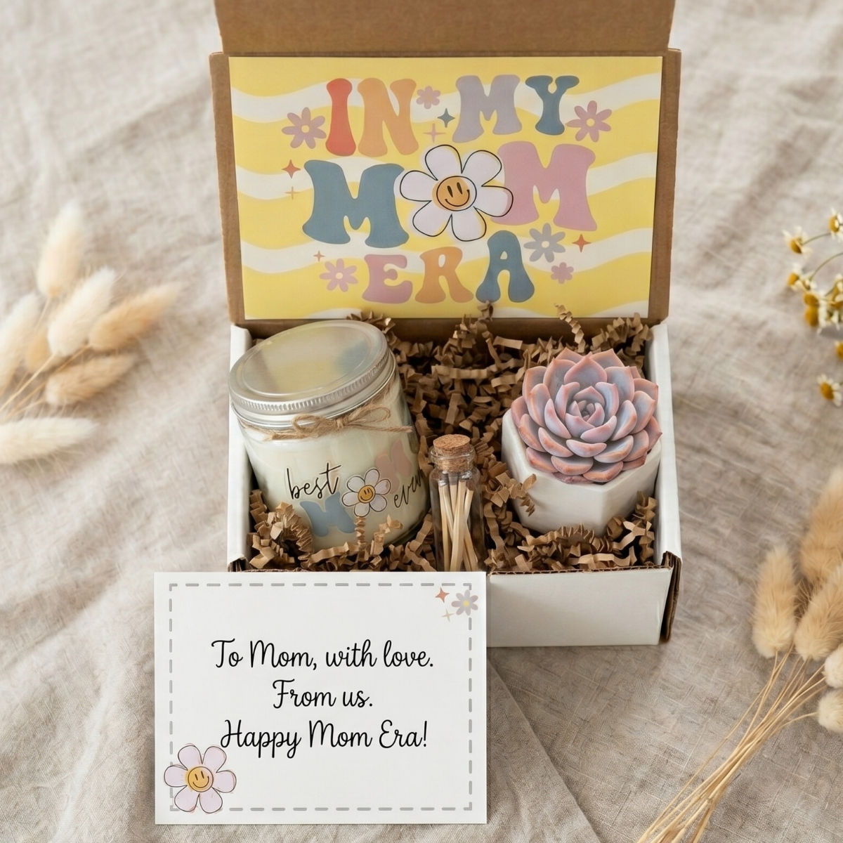 Mom Care Box for sale, cute aesthetic gift box for mom, thinking of you gift box for mom