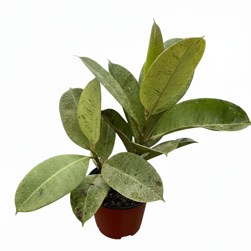 6 inch Ficus Shivereana, 6 inch tropical plants, easy to grow plants, large houseplants, live indoor plants for sale