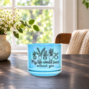 Iridescent Blue Ceramic Pot - My Life Would Succ Without You