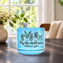 Iridescent Blue Ceramic Pot - My Life Would Succ Without You