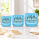 Iridescent Blue Ceramic Pot - My Life Would Succ Without You