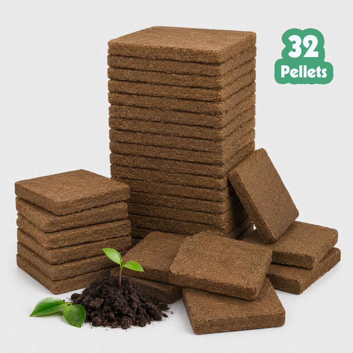 nursery soil coco coir pellets for sale, coco coir plugs for germination, seedling starter growing discs, expansion soil pellets, organic planting medium, premium coco coir pellets