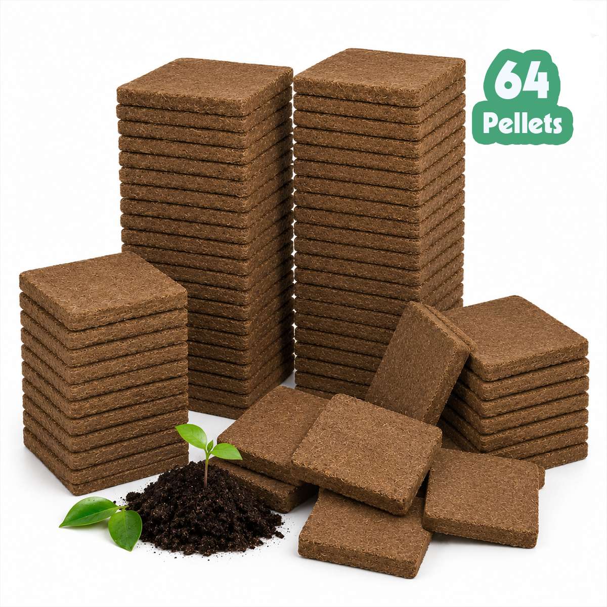 nursery soil coco coir pellets for sale, nursery grade coconut coir, gardening essentials for propagation, grow media for houseplants and succulents, moisture retaining coconut substrate, easy to use seed starting pellets