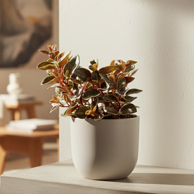 Peperomia 'Metallica' - Live Houseplant