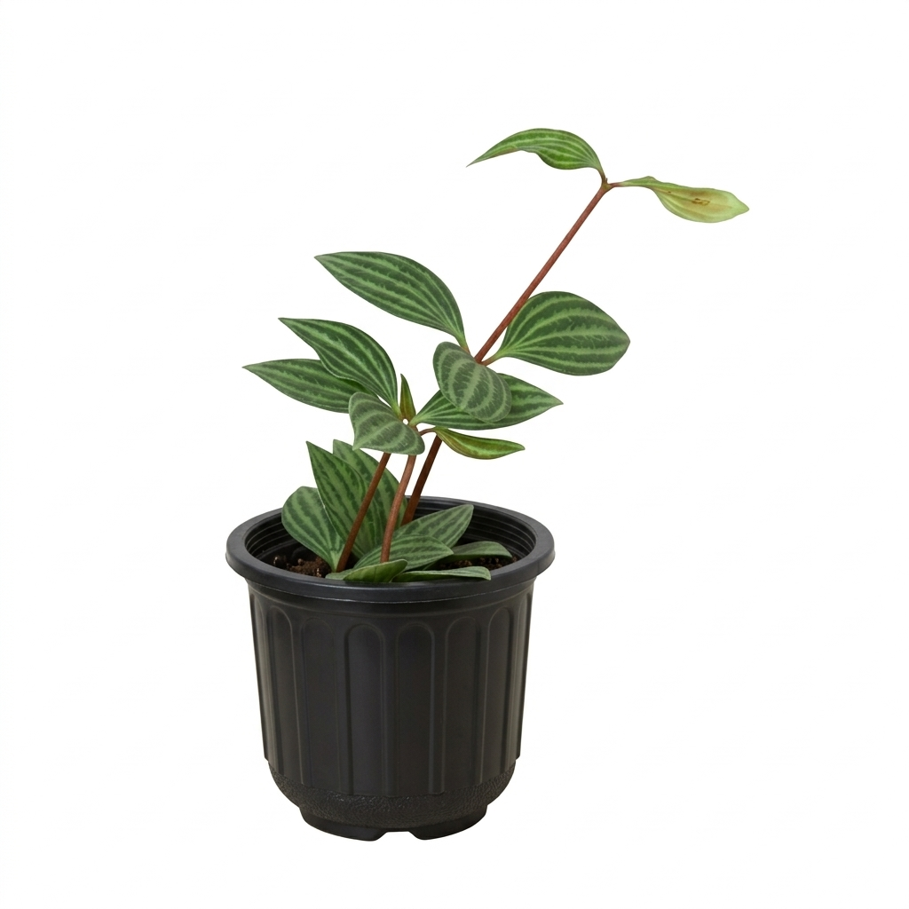 Buy 3 inch/ 4 inch/ 6 inch Peperomia 'Parallel' live house plant online, peperomia parallel striped leaves indoor plant, peperomia parallel elegant foliage plant for home styling