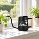 buy personalized metal watering can sometimes i wet my plants gray online, sophisticated gray satin-finish aluminum, personalized contemporary design, lightweight portable construction, 1.75-gallon capacity, perfect for apartment dwellers and plant enthusiasts with limited space, thoughtful small-space gardening gift