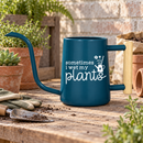 buy personalized metal watering can sometimes i wet my plants gray online, sophisticated gray satin-finish aluminum, personalized contemporary design, lightweight portable construction, 1.75-gallon capacity, perfect for apartment dwellers and plant enthusiasts with limited space, thoughtful small-space gardening gift