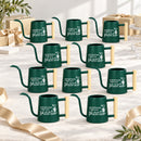 gray pot style Pack of Personalized Metal Watering Can - Sometimes I Wet My Plants for sale, weathered zinc finish, heavy duty iron alloy, steady flow nozzle, ideal for desktop gardens, thoughtful urban gardener offering