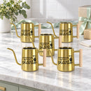gray pot style Pack of Personalized Metal Watering Can - Sometimes I Wet My Plants for sale, weathered zinc finish, heavy duty iron alloy, steady flow nozzle, ideal for desktop gardens, thoughtful urban gardener offering