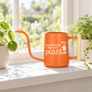 buy personalized metal watering can sometimes i wet my plants gray online, sophisticated gray satin-finish aluminum, personalized contemporary design, lightweight portable construction, 1.75-gallon capacity, perfect for apartment dwellers and plant enthusiasts with limited space, thoughtful small-space gardening gift