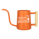 buy personalized metal watering can sometimes i wet my plants gray online, sophisticated gray satin-finish aluminum, personalized contemporary design, lightweight portable construction, 1.75-gallon capacity, perfect for apartment dwellers and plant enthusiasts with limited space, thoughtful small-space gardening gift