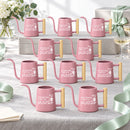 gray pot style Pack of Personalized Metal Watering Can - Sometimes I Wet My Plants for sale, weathered zinc finish, heavy duty iron alloy, steady flow nozzle, ideal for desktop gardens, thoughtful urban gardener offering