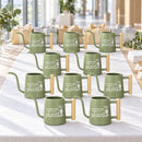 gray pot style Pack of Personalized Metal Watering Can - Sometimes I Wet My Plants for sale, weathered zinc finish, heavy duty iron alloy, steady flow nozzle, ideal for desktop gardens, thoughtful urban gardener offering