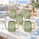 gray pot style Pack of Personalized Metal Watering Can - Sometimes I Wet My Plants for sale, weathered zinc finish, heavy duty iron alloy, steady flow nozzle, ideal for desktop gardens, thoughtful urban gardener offering