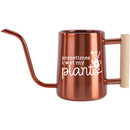 buy personalized metal watering can sometimes i wet my plants gray online, sophisticated gray satin-finish aluminum, personalized contemporary design, lightweight portable construction, 1.75-gallon capacity, perfect for apartment dwellers and plant enthusiasts with limited space, thoughtful small-space gardening gift