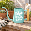 Personalized Metal Watering Can - Thank You for Helping Me Grow