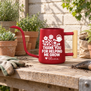 Personalized Metal Watering Can - Thank You for Helping Me Grow