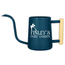 buy personalized watering can fairy garden custom black online, durable metal construction with custom engraving, compact 2-liter capacity, whimsical fairy garden design, ideal for delicate fairy garden plants and indoor container watering, unique gardening gift for fantasy garden enthusiasts