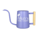 buy personalized watering can fairy garden custom black online, durable metal construction with custom engraving, compact 2-liter capacity, whimsical fairy garden design, ideal for delicate fairy garden plants and indoor container watering, unique gardening gift for fantasy garden enthusiasts