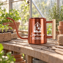 buy personalized watering can greenhouse custom black online, durable metal construction with custom engraving, available in black orange gray and pink color options, ergonomic spout design for precise watering, ideal for greenhouse gardening and outdoor plant care, unique gardening gift for plant enthusiasts