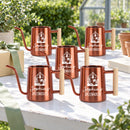 pink 20-pack personalized watering can greenhouse for sale, robust plastic, bubblegum pink, easy grip, ideal for school gardens, educational gift